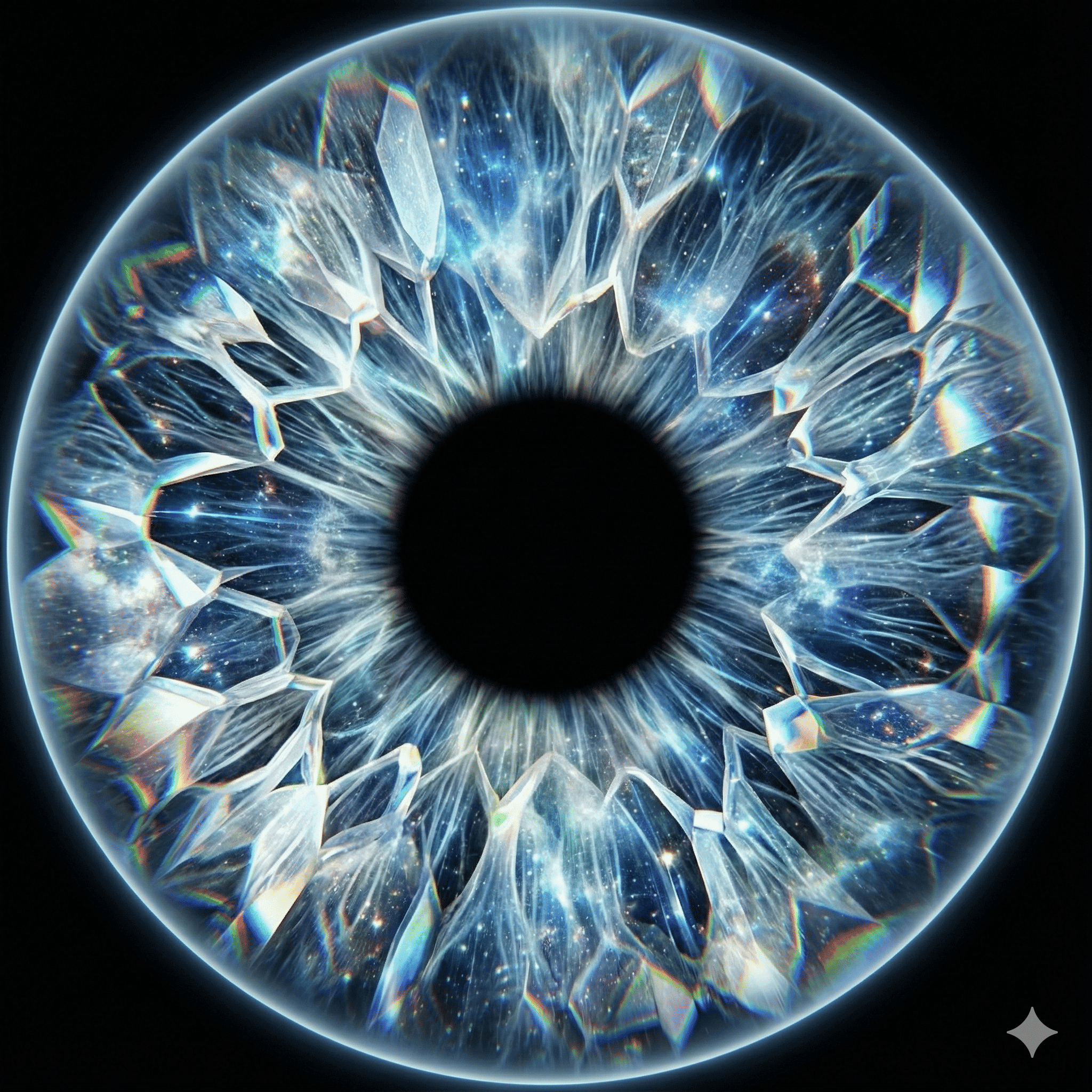 Luxury iris art style