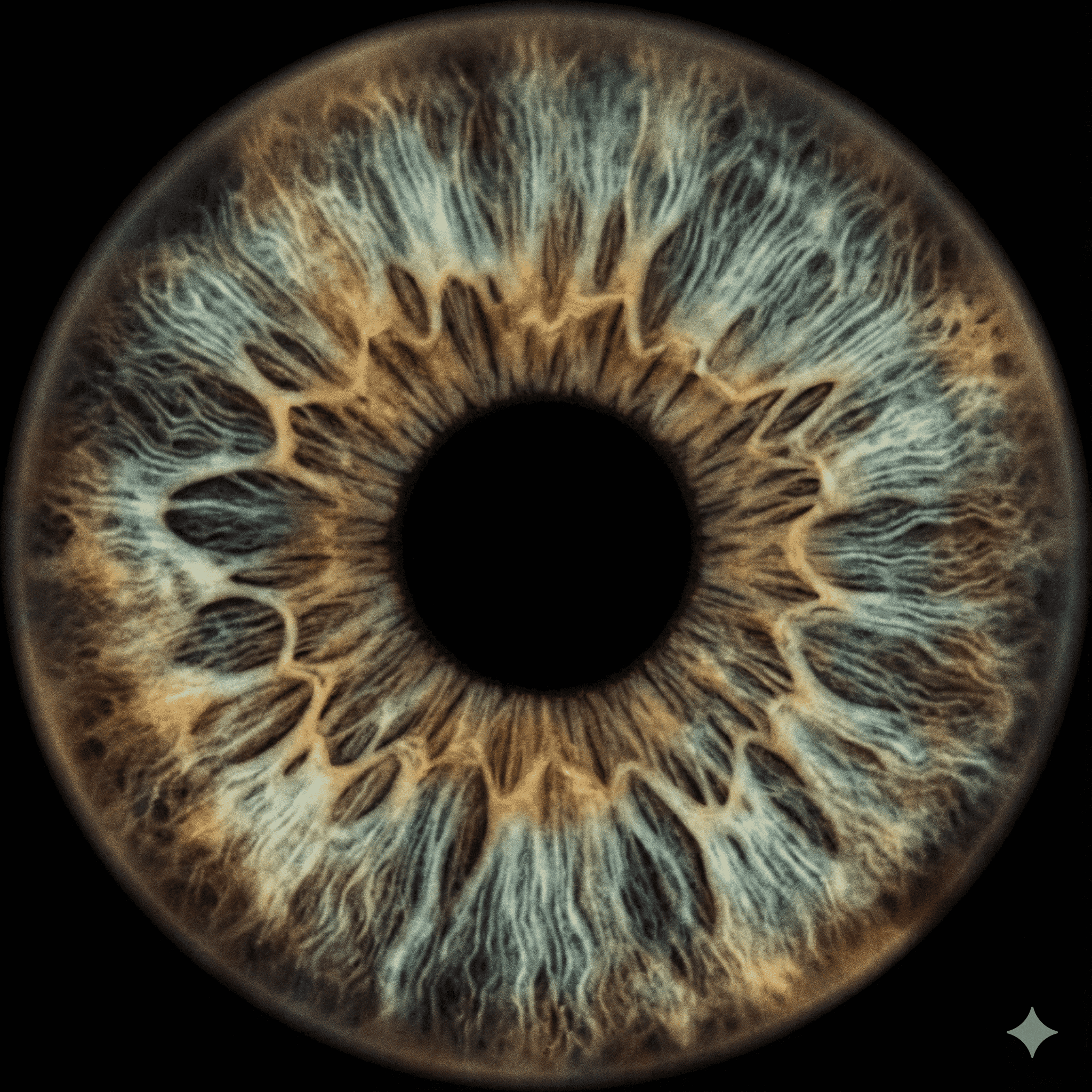 Vintage iris art style